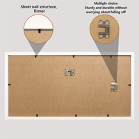 Cadre photo en bois DIY pour empreintes de mains et de pieds, cadre commémoratif, cadeau pour nouvelle maman, bois naturel pour encadrement photo