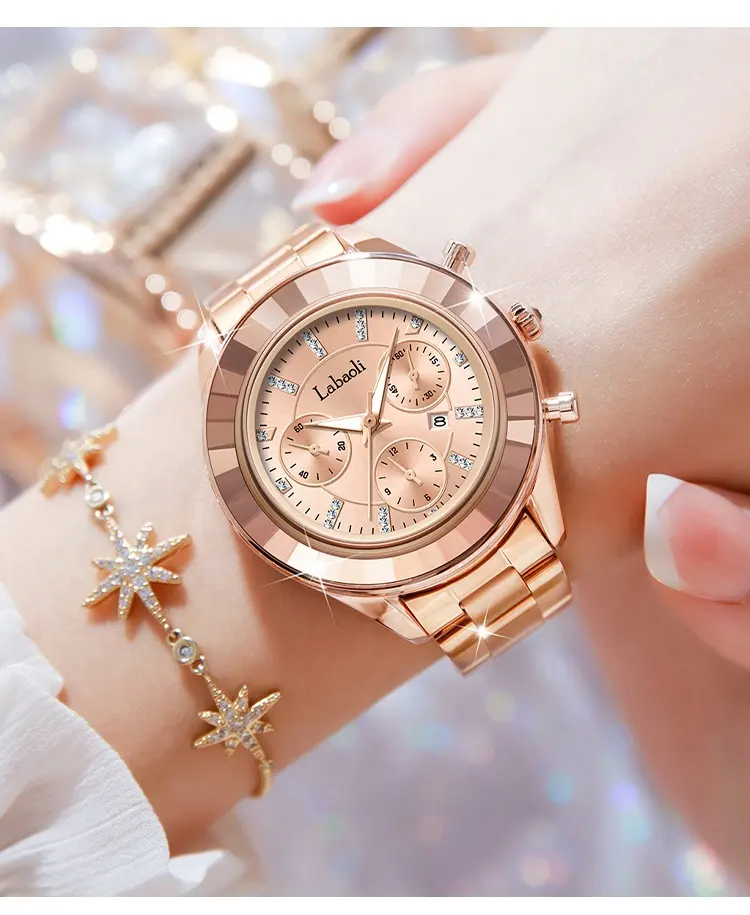 LONGBO cheap wrist watch sailcloth strap display natural diamond watch lady hand watch