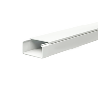 Goulotte de câblage électrique rectangulaire en PVC résistant aux UV pour extérieur, idéale pour le câblage de caméras de sécurité extérieures