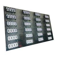 Segnaletica digitale a LED impermeabile e display display del prezzo del gas per distributore di benzina con telecomando