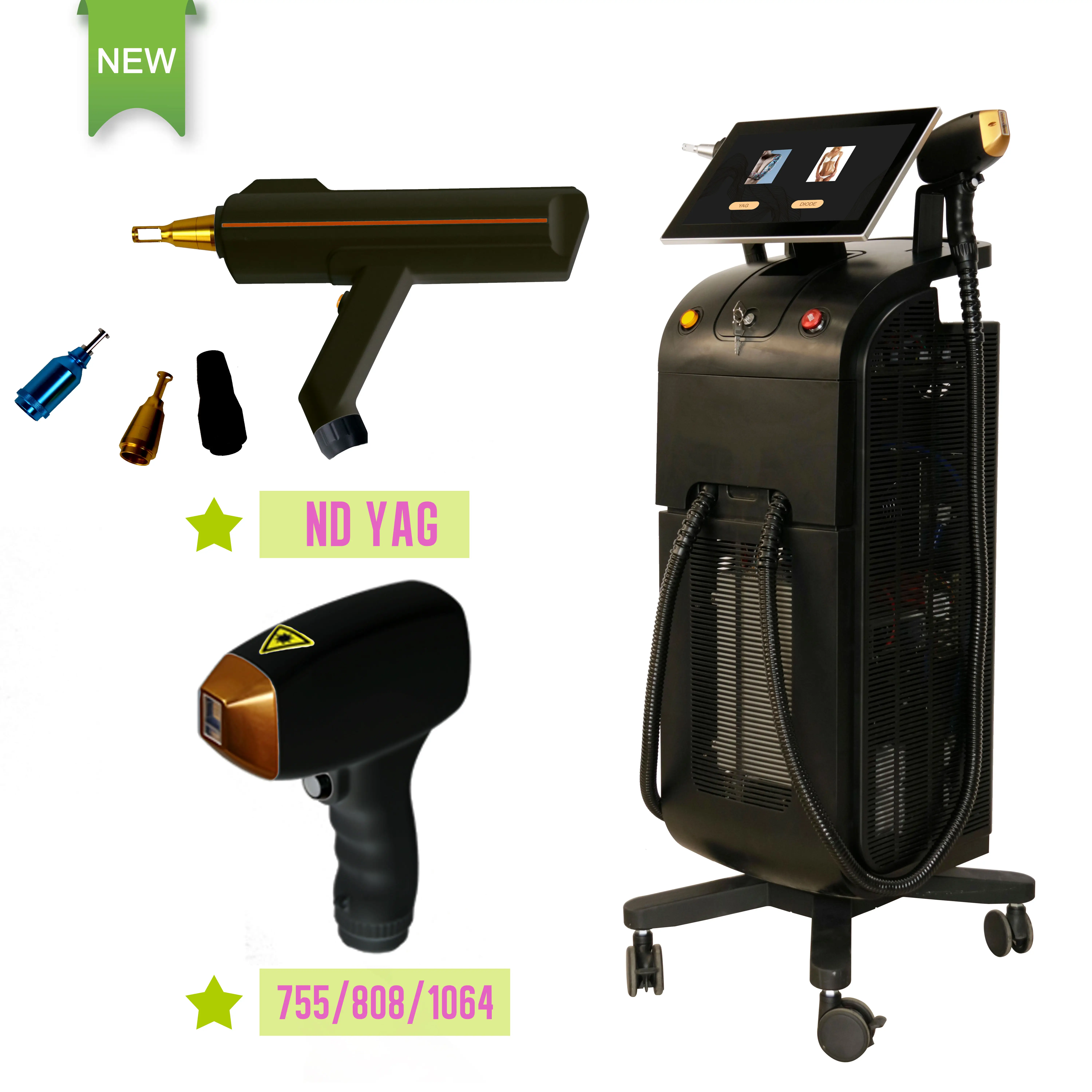 Weifang Km 15 Jaar Fabriek Multifunctionele Schoonheidsmachine 808nm Diode Nd Yag Laser Tattoo Verwijdering Ipl Carbon Peeling Prijs