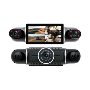 OEM ODM 3 ''ips ekran 4 kanal araba kara kutusu Dash kamera HD 1080P 170 derece gece görüş araba kamera DVR Video kaydedici Dashcam