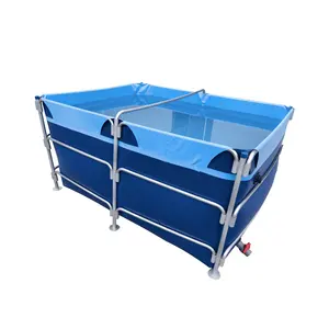 Collapsible Flexible PVC TPU Galvanized Steel Pipe Vertical Frame Water Liquid Storage Tank For Irrigation Drinking Water