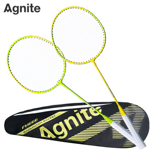 Agnite Badminton Racket FH666 Metal Frame Training Fitness <b>Set</b> Two-Pack - Product Image 1