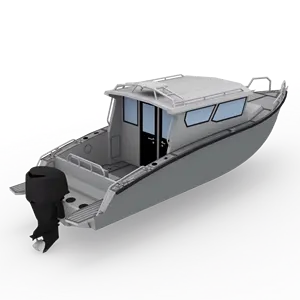 Customized 8m Blade Craft Pilot Cabin Boat Outboard Engine Fishing Vessel