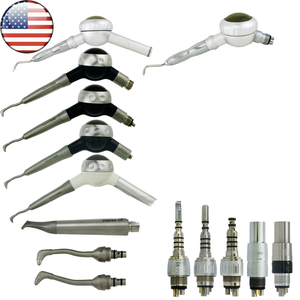 Dental Equipment Ari Prophy Teeth Cleaning Whitening Polisher Airflow Handpiece <b>Sandblasting</b> Fit B2 M4 Quick Connection Steel - Product Image 1