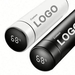 Thermos à double paroi à isolation sous vide numérique 500 ml, gourde intelligente en acier inoxydable avec affichage de la température LED - Product Image 3