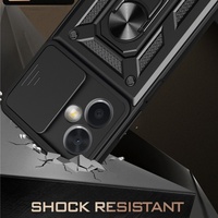 Funda de teléfono con soporte magnético para Xiaomi 15 Ultra 14T Pro 13 11, funda protectora de cámara deslizante para Redmi 12 Turbo 4pro Note 13 14