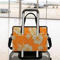 Sac d'ordinateur matelassé universel brodé Hawaiiifashion de 14 à 16 pouces pour les trajets professionnels, moderne, disponible sur demande