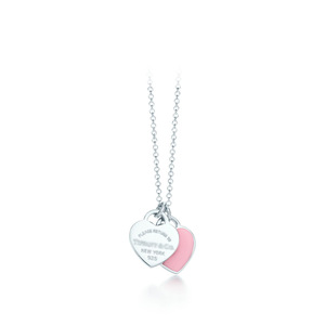 <span class=keywords><strong>Collar</strong></span> con Colgante de Doble Corazón de Acero Inoxidable Esmaltado Resistente al Agua y al Deslustre de Fanhua Jewelry - Product Image 3