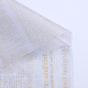 Rouleau de papier de soie enduit et non couché imprimé 17Gsm pour vêtements pour emballage d'emballage de cadeau et de bouquet de journal - Product Image 3