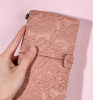 Cahier en dentelle de style européen-Journal d'écriture A6 fait à la main, livre d'écriture antique avec boîte-cadeau
