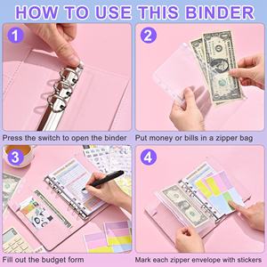 Libreta Planificadora de Finanzas A6 con Tapa Dura Floral Vintage, Cuaderno Creativo de Piel Sintética para Presupuesto y Control de Gastos - Product Image 4