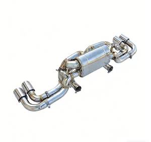 Pour Ferrari F360 Modena Spider Challenge Stradale <span class=keywords><strong>V8</strong></span> 3.6L 1999-2006, échappement en acier inoxydable Axleback de qualité stable avec soupape - Product Image 3