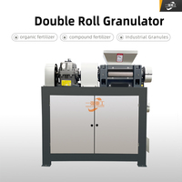Granulateur à double rouleau pour extrusion de poudre sèche d'engrais organiques et composés (sulfate d'ammonium), sans séchage, taux de granulation élevé