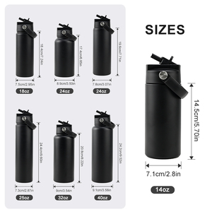 Custom Logo 14oz BPA Free Eco-Friendly Leak-Proof Vacuum Insulated <b>Flask</b> Stainless Steel Water Bottle for Kids - Product Image 6