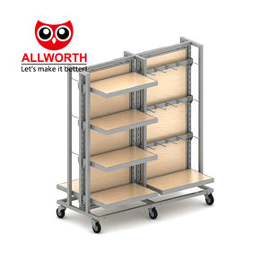 小売およびスーパーマーケットでの使用設計収納ディスプレイ棚用の衣類キャビネットを吊るすためのオプションのブラケット - Product Image 4