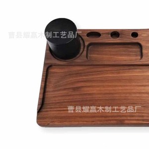 ถาดไม้สำหรับบุหรี่ Caoxian Yaoying ขนาด 30.5x23x2 ซม. กล่องเก็บของไม้เนื้อแข็งสำหรับชุดสูบบุหรี่ - Product Image 1
