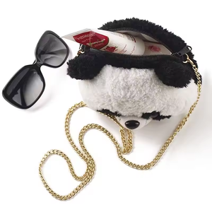 Fur Fluffy Plush Animal Rabbit Handbag for Kids Girls Women Bunny Fluffy Toy Cat Crossbody Shoulder <strong>Bag</strong> Satchel With Chain - Product Image 5