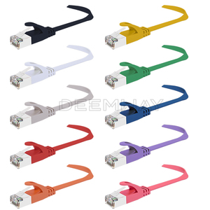 Siêu linh hoạt TPE uftp Cat6/6A RJ45 kết nối che chắn phẳng vá cáp cho 10gbaset 250(500)MHz - Product Image 2