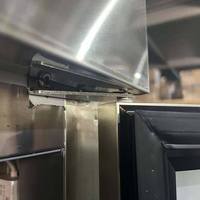 Gewerblicher Glastür-Kühlschrank aus Edelstahl, Vertikale Kühlvitrine für Restaurants und Catering