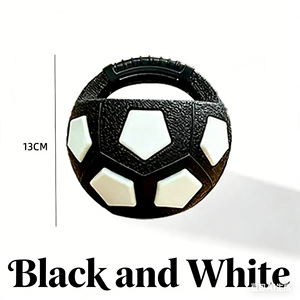 Etkileşimli Ses Çıkaran Köpek Futbol Topu Oyuncağı, Saplı Dayanıklı Lateks Evcil Hayvan Oyuncağı, Köpekler için Çiğneme Eğitimi ve Açık Hava Oyunları için - Product Image 4