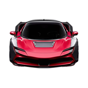 ชุดแต่งสปอยเลอร์ลิ้นหน้าทรง ZE พร้อมชุดแต่งซุ้มล้อแบบ Widebody สำหรับ Ferrari SF90 อัพเกรดด้วยคาร์บอนไฟเบอร์ สภาพใหม่ - Product Image 1