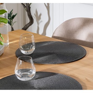 Tovaglietta Rotonda in Polipropilene DIAM. 38 CM GRIGIO - Product Image 1