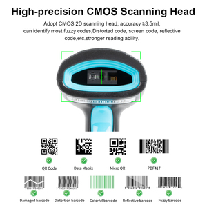 Mã vạch <span class=keywords><strong>QR</strong></span> Máy quét mã <span class=keywords><strong>USB</strong></span> U18 1/2D Reader cho bán lẻ POS thư viện, cửa hàng, siêu thị, y tế, kho - Product Image 2