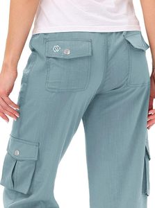 Pantaloni Capri da Donna MoFiz con Tasche Vestibilità Comoda Casual Elegante <span class=keywords><strong>Leggeri</strong></span> Stile <span class=keywords><strong>Cargo</strong></span> per Escursionismo - Product Image 4