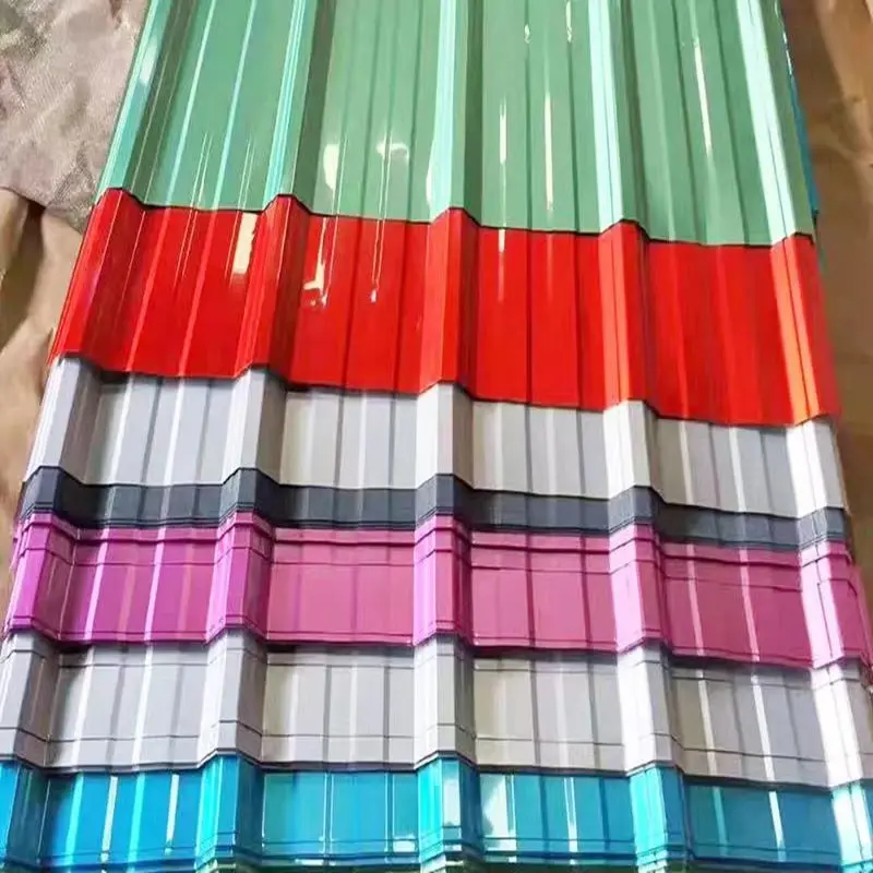 Large stock of corrugated steel plate color steel tile metal roof plate 4x8 galvanized corrugated metal plate