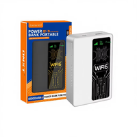 Easyboost Nouvelle Carte Plug-in LTE 10000mAh 4G, Banque d'alimentation portable sans fil 2-en-1 avec routeur WiFi 2.4G et emplacement pour carte SIM