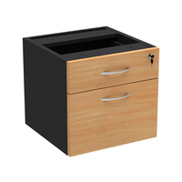 Bureau d'ordinateur économique et durable à hauteur réglable en panneaux de particules, avec tiroirs et design peu encombrant