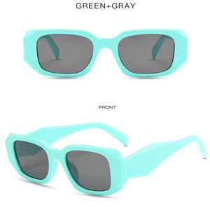 DL lunettes mode irrégulière carré Vintage femmes nuances pas cher Multi couleurs rétro métal charnière Lentes De Sol lunettes De soleil 2021 - Product Image 4