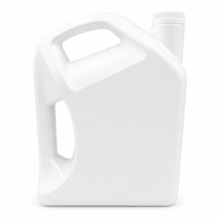 Bidon d'huile de voiture vide de 4L, flacon d'huile de lubrification de 4L, bidon d'huile en plastique de 4L avec poignée, bouteille d'huile à bouchon à vis de 4L, bouteille d'huile en HDPE de 4L