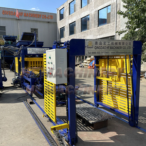 Máquina automática hidráulica para fabricar bloques de hormigón Qingdao <span class=keywords><strong>HF</strong></span> QT4-16, máquina para fabricar adoquines y ladrillos entrelazados, motor de fácil manejo. - Product Image 4