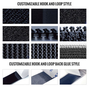 Kostenlose Probe Benutzer definierte wieder verwendbare Haken band Nylon Klett verschluss Selbst klebende Schlaufe und Haken für Schuhe Taschen Kleidungs stücke - Product Image 5