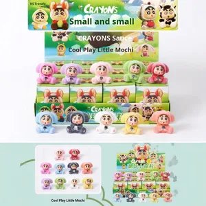 Boîte aveugle12 pièces PVC boîte aveugle photo poupée à la mode mignon Kawaii dessin animé porte-clés petit pendentif bijoux en gros - Product Image 2