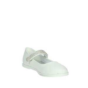 Zapatillas Planas Gaelle Junior Ballerine Blancas para Niñas con Correa de Pedrería - Product Image 5