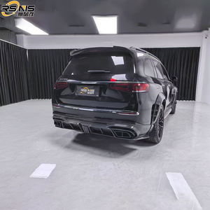 Per Mercedes Benz X167 Maybach mangls450 in fibra di carbonio paraurti anteriori posteriori passaruota diffusore posteriore <span class=keywords><strong>Spoiler</strong></span> accessori per auto - Product Image 6