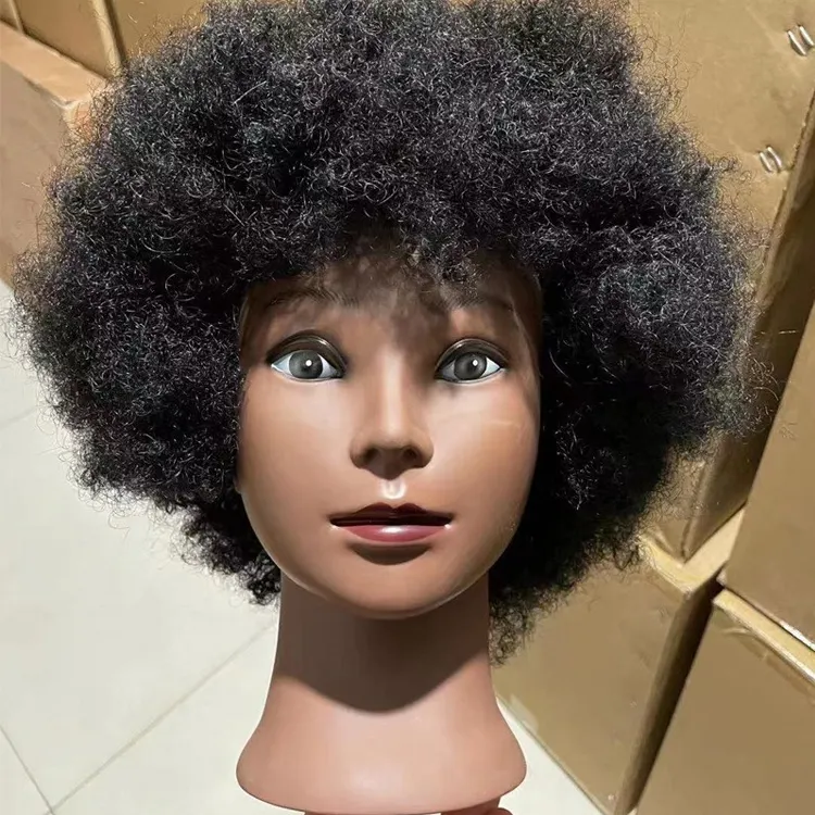 Groothandel Mannequin Hoofd Kapper Afro Training Mannequin Hoofd Kosmetiek Pop Hoofd