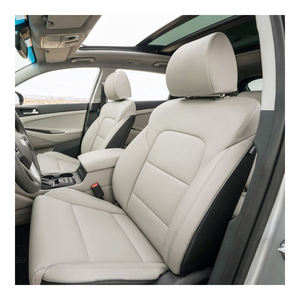 ปลอกหุ้มเบาะรถยนต์หนังหรูหราสั่งตัดพอดีสำหรับ Santa Fe Tucson Elantra Kona Sonata Ioniq Genesis ชุดเต็ม 4/5 ที่นั่ง - Product Image 1