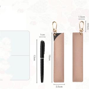 Deri japon kore kalem saklama çantası taşıma-kalem kolye ve asılı toka 2-kalem seti ile cetvel kalemi Stylus tutucu - Product Image 2