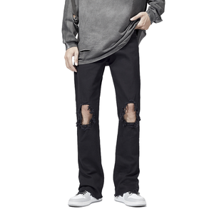 Jeans de Mezclilla para Hombre, Estilo Hip Hop Urbano, Casuales, Transpirables, Ecológicos, Lavables, de Buena Calidad, Envío Directo, Verano - Product Image 1