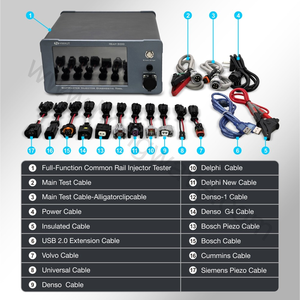 IGAP-300 Mega V4 V2 Gap Smart Testeur d'injecteurs Common Rail à écran tactile 7 pouces pour solénoïdes piézoélectriques Siemens VDO <span class=keywords><strong>Bosch</strong></span> Outil de diagnostic - Product Image 5