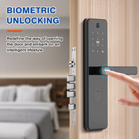 Système de serrure intelligente en alliage d'aluminium à reconnaissance faciale et empreintes digitales, best-seller, pour l'entrée des maisons résidentielles, serrure électronique pour la maison