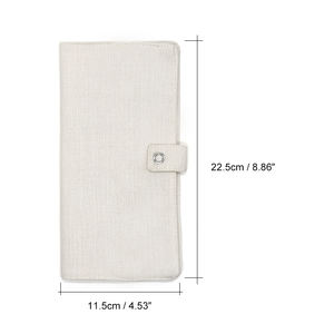 Housse de <span class=keywords><strong>passeport</strong></span> en lin à sublimation vierge, personnalisable, impression DIY, 22,5x11,5 cm, pochette de livre, porte-<span class=keywords><strong>passeport</strong></span>, portefeuille pour le bureau, l'école - Product Image 5