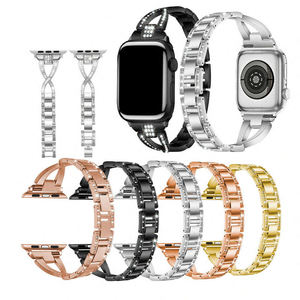Charm-Correa <span class=keywords><strong>de</strong></span> diamante <span class=keywords><strong>de</strong></span> Metal para Apple Watch, pulsera <span class=keywords><strong>de</strong></span> acero inoxidable para <span class=keywords><strong>Iwatch</strong></span> <span class=keywords><strong>de</strong></span> 41mm, 45mm, <span class=keywords><strong>serie</strong></span> 7, <span class=keywords><strong>6</strong></span>, 5, 4 Se - Product Image 3