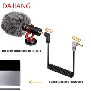 OEM tùy chỉnh dajiang 3.5mm TRS Nam để TRRS Nam mùa xuân Cáp <span class=keywords><strong>Adapter</strong></span> với PVC Áo khoác cho <span class=keywords><strong>microphone</strong></span> cho loa - Product Image 2