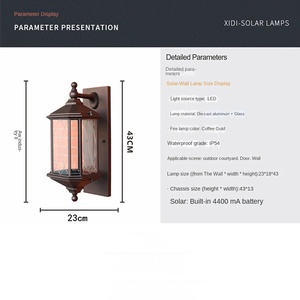 Pasillo de villa de estilo europeo impermeable al aire libre, Patio, jardín, balcón, puerta de Villa, terraza, lámpara de pared - Product Image 4